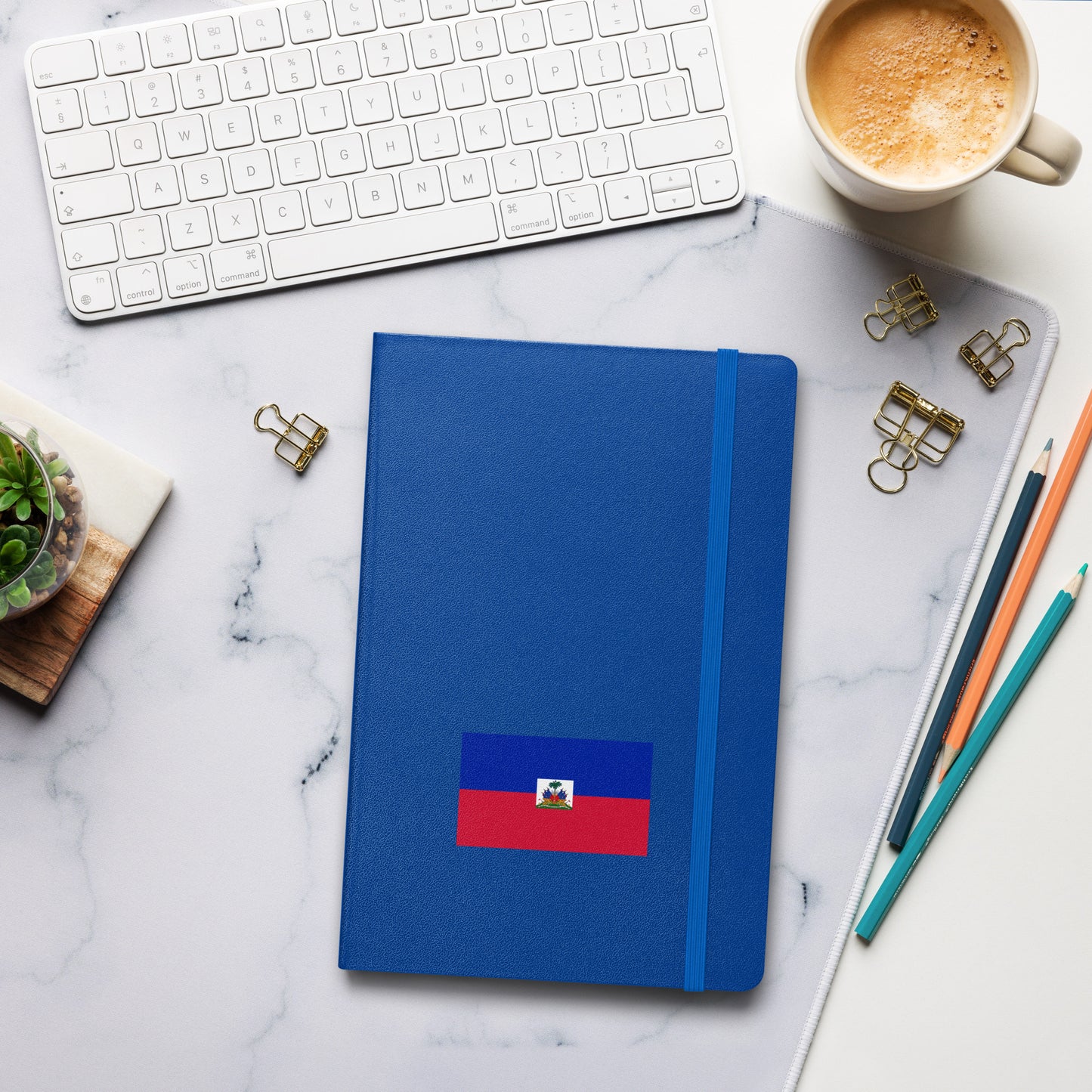 Haitian Flag Hardcover Journal