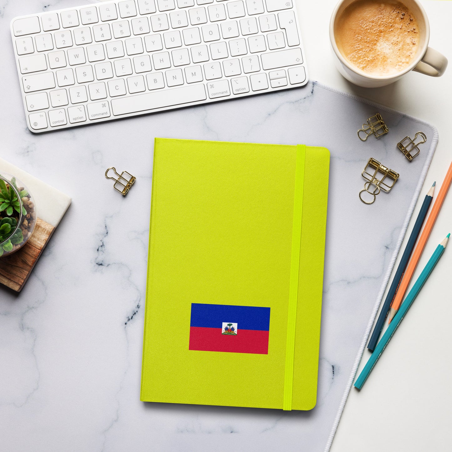 Haitian Flag Hardcover Journal