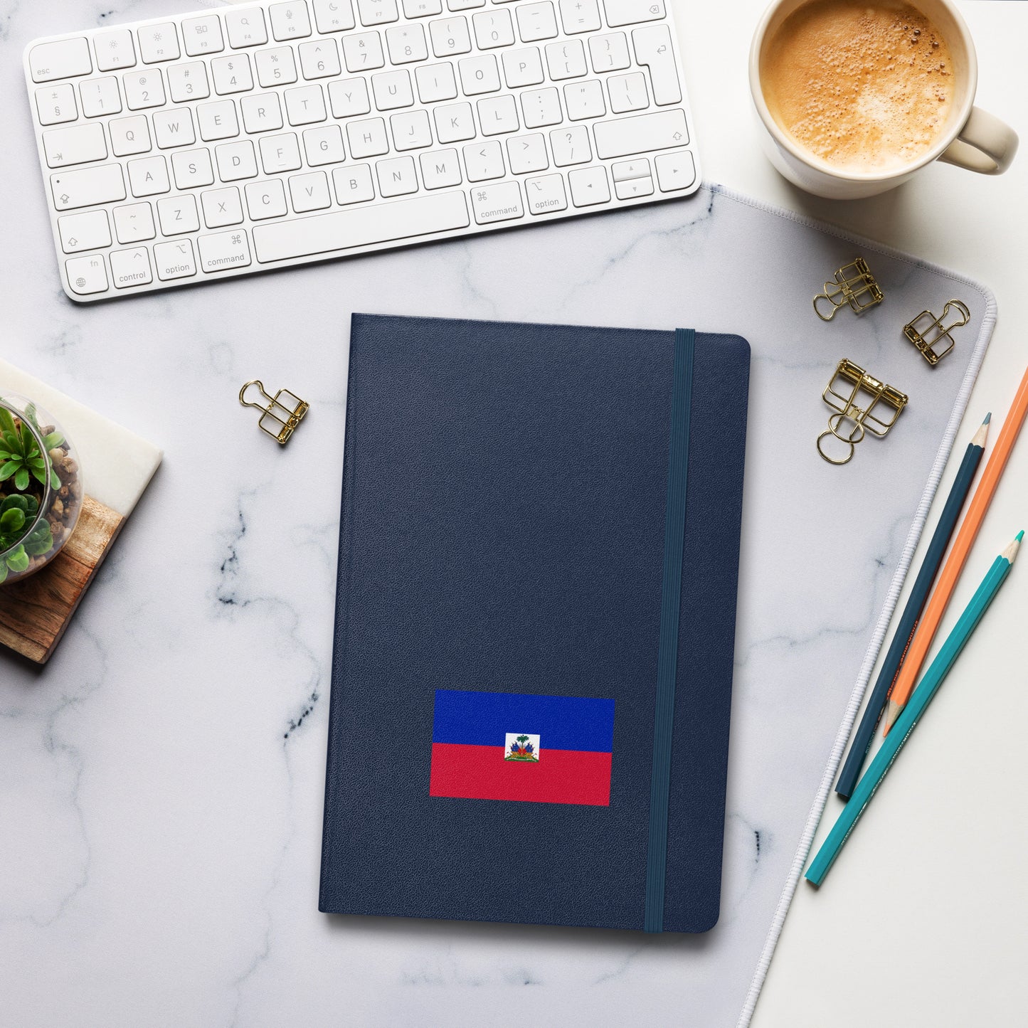 Haitian Flag Hardcover Journal