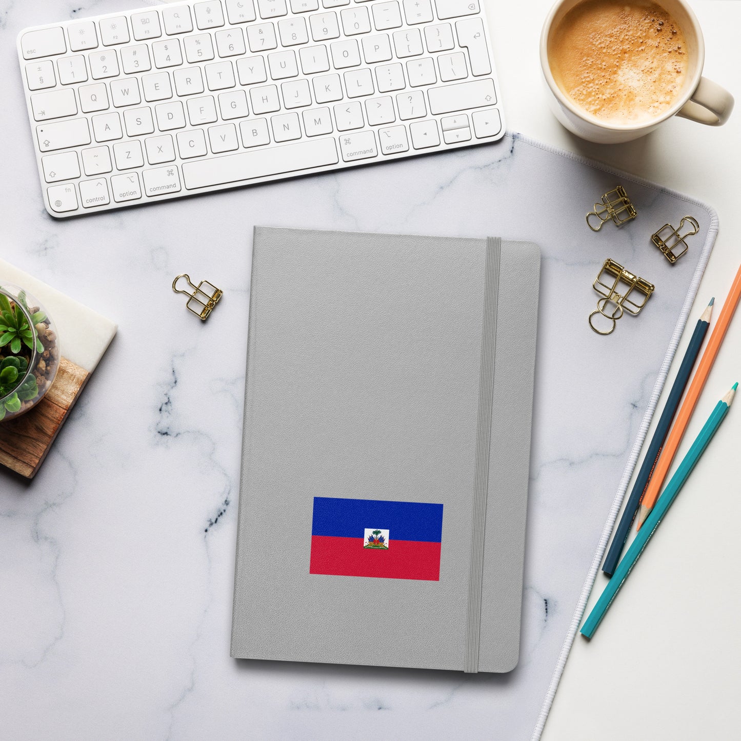 Haitian Flag Hardcover Journal
