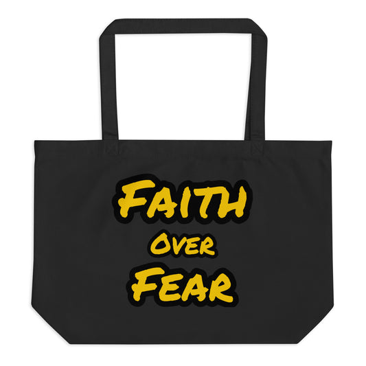 Large Organic Faith Tote Bag
