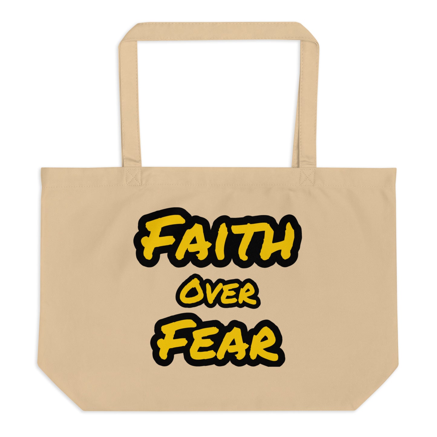 Large Organic Faith Tote Bag
