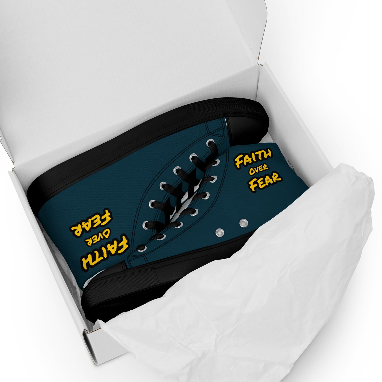 Men’s High Top Canvas Faith Shoes