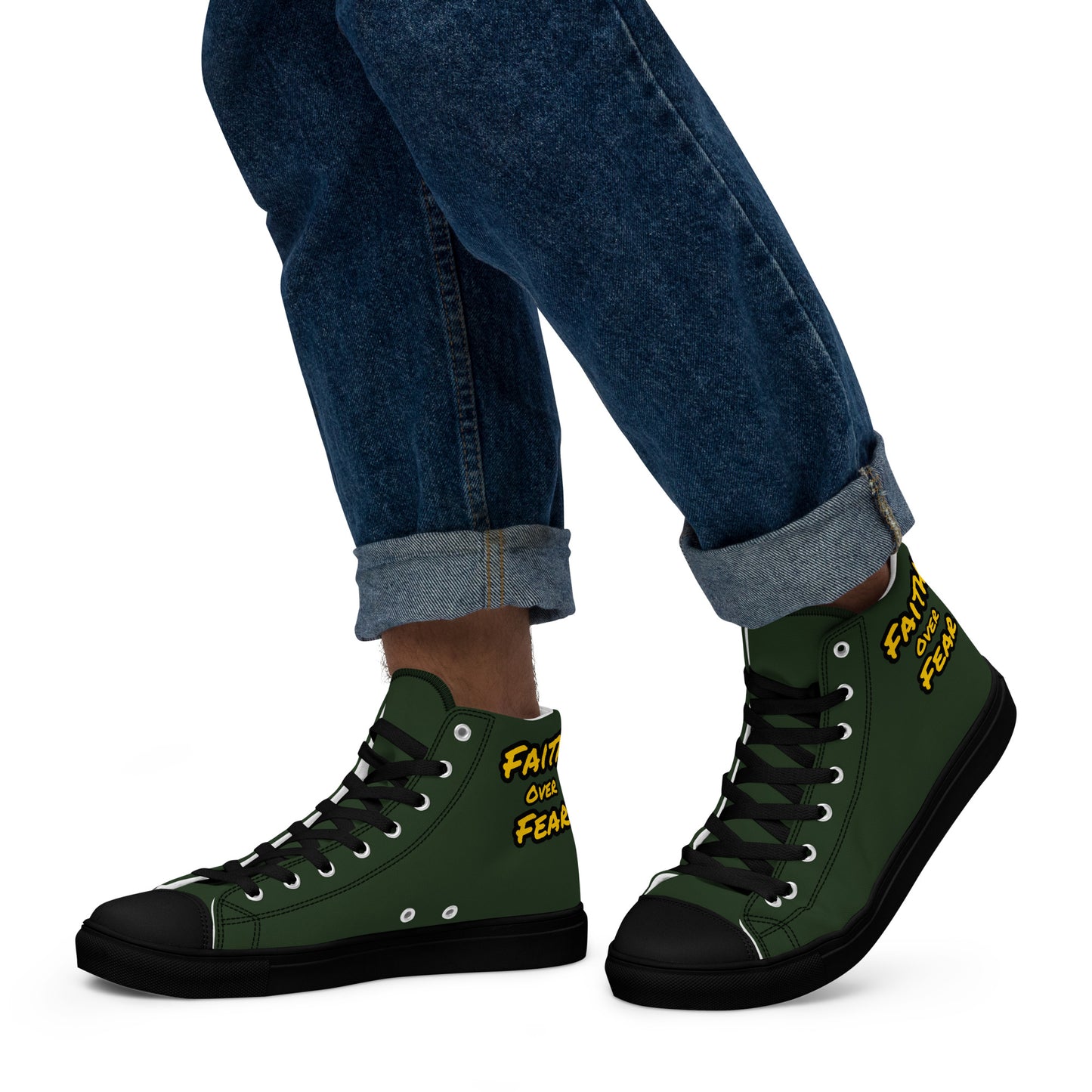 Men’s High Top Canvas Faith Shoes