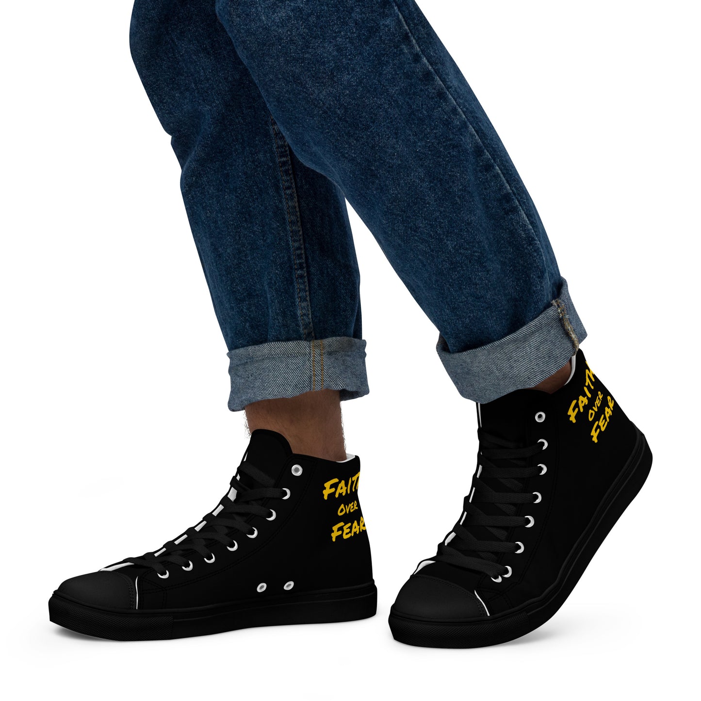 Men’s High Top Canvas Faith Shoes