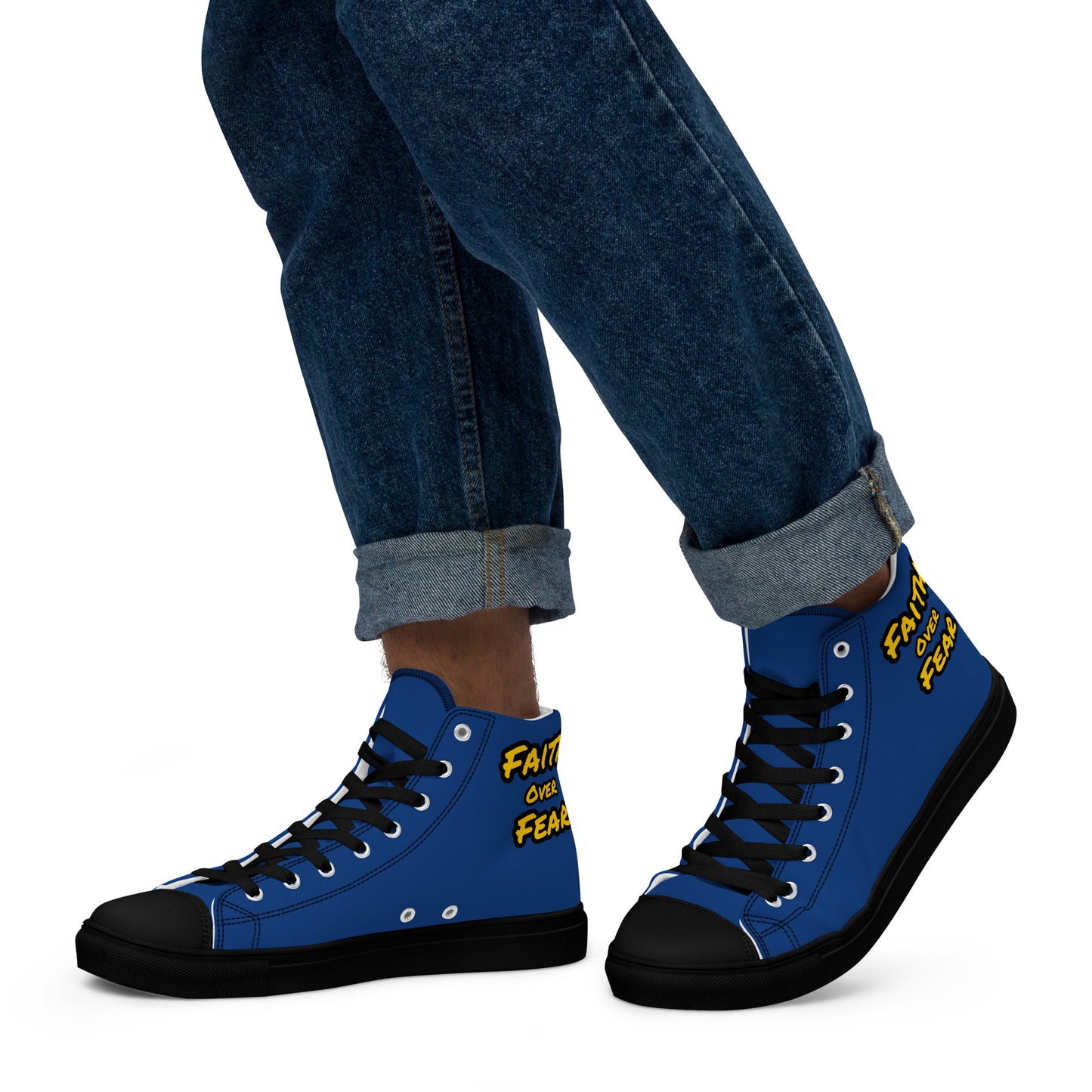 Men’s  High Top Canvas Faith Shoes