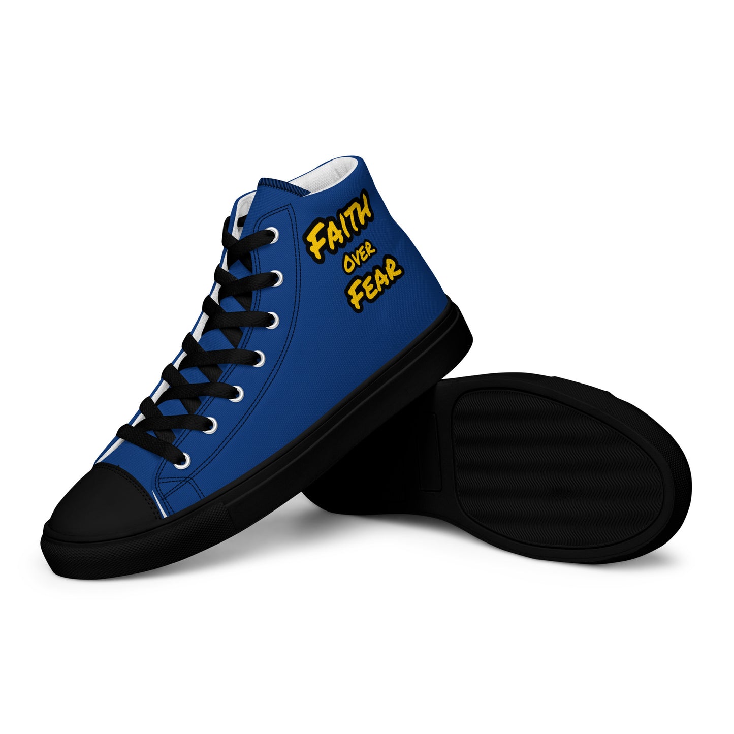 Men’s  High Top Canvas Faith Shoes