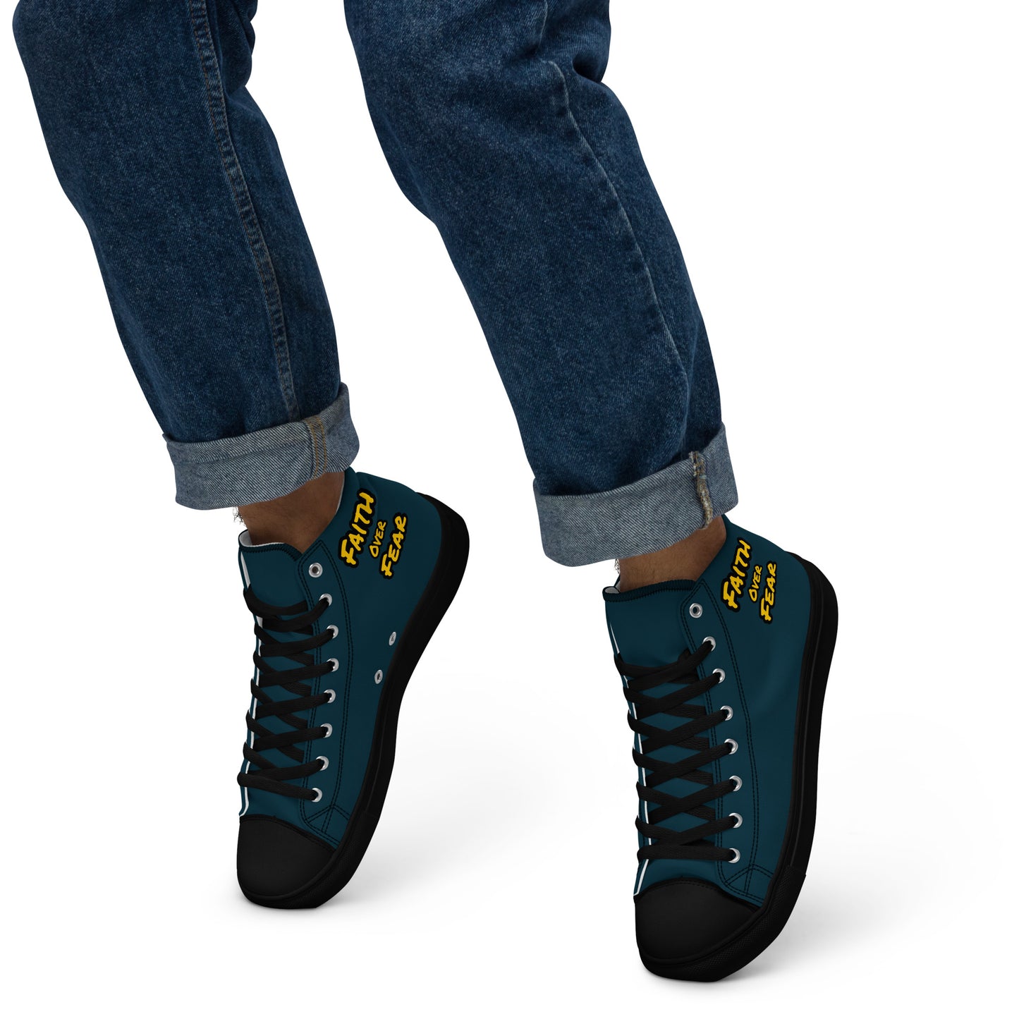 Men’s High Top Canvas Faith Shoes