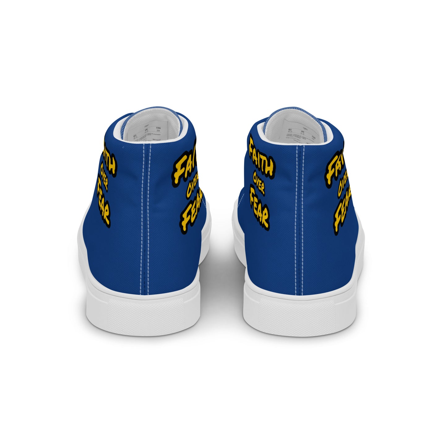 Men’s  High Top Canvas Faith Shoes