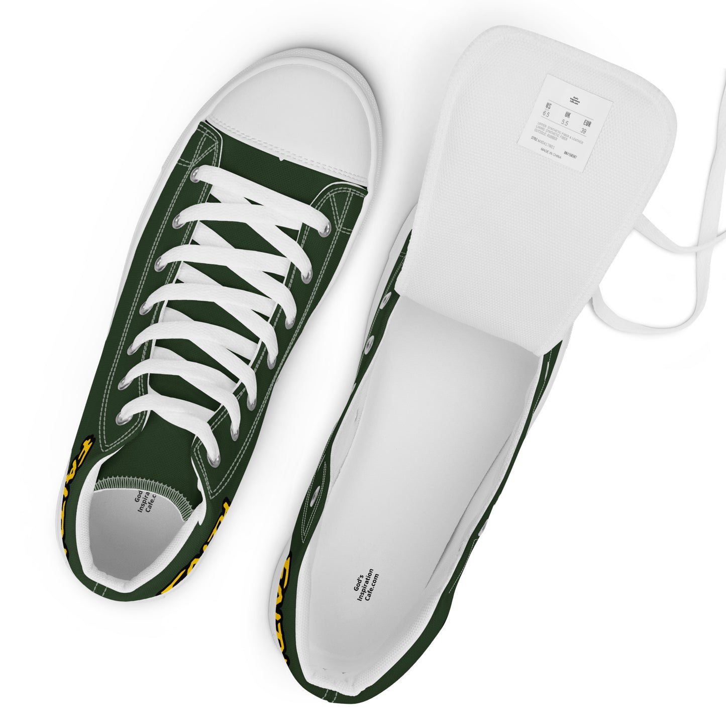Men’s High Top Canvas Faith Shoes
