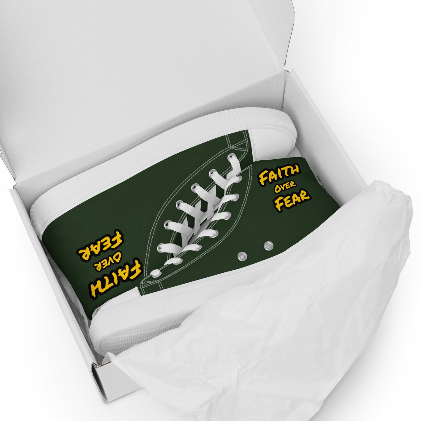 Men’s High Top Canvas Faith Shoes