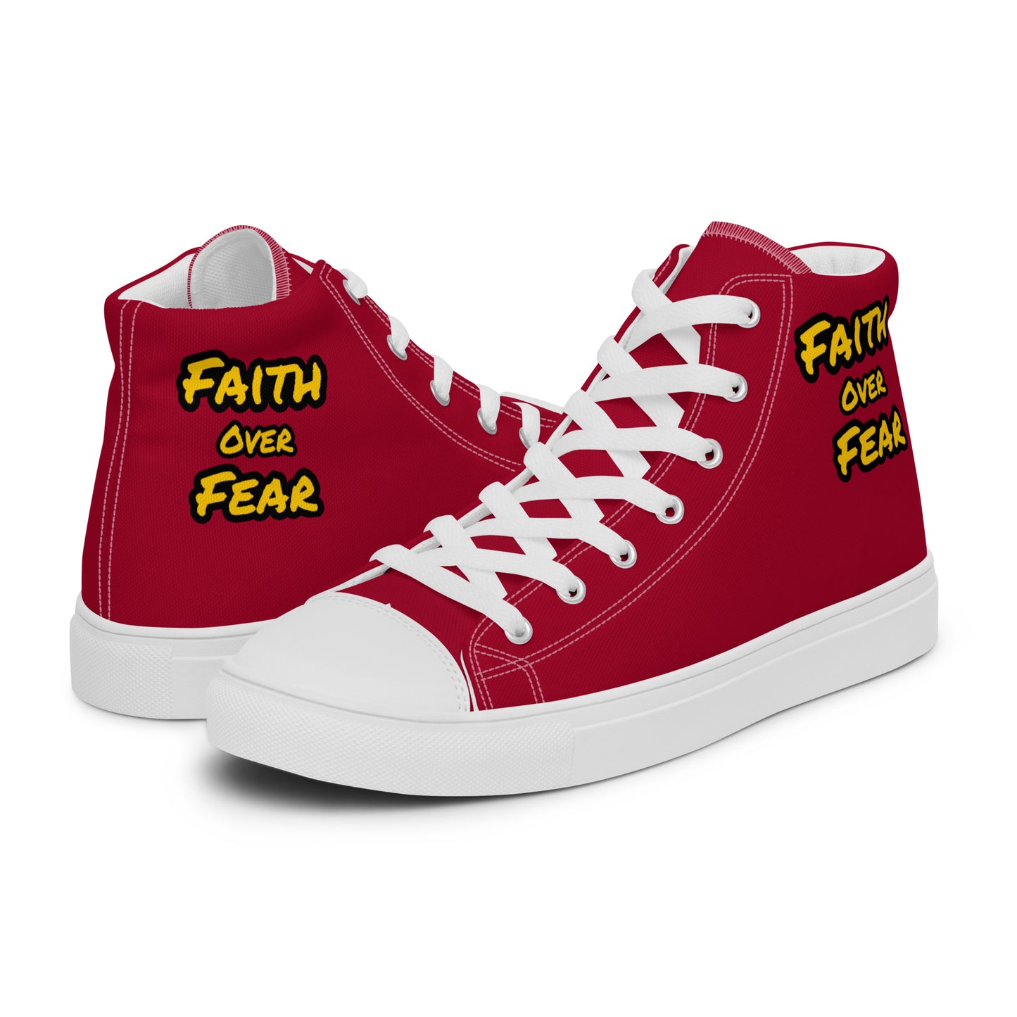 Men’s High Top Canvas Faith Shoes