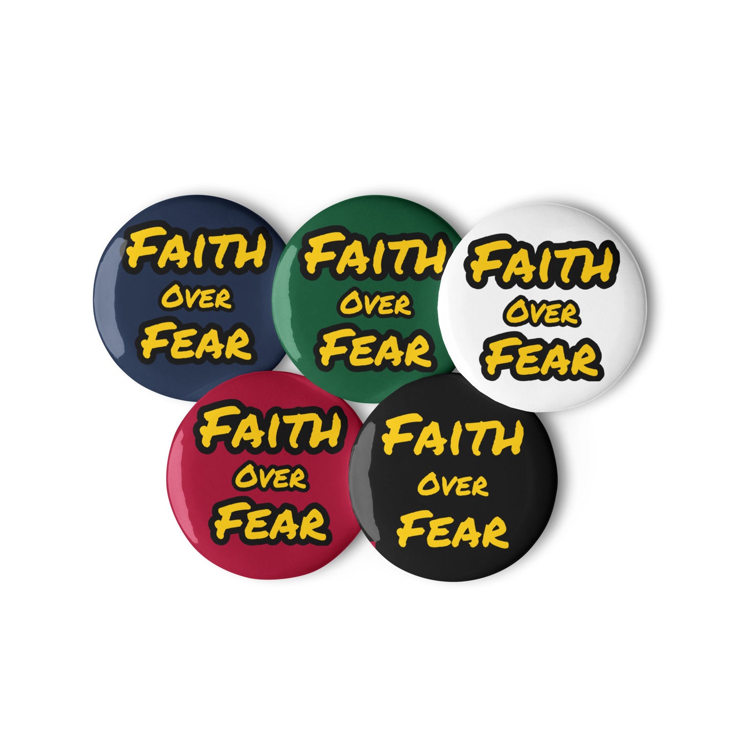 Faith Buttons 5pk