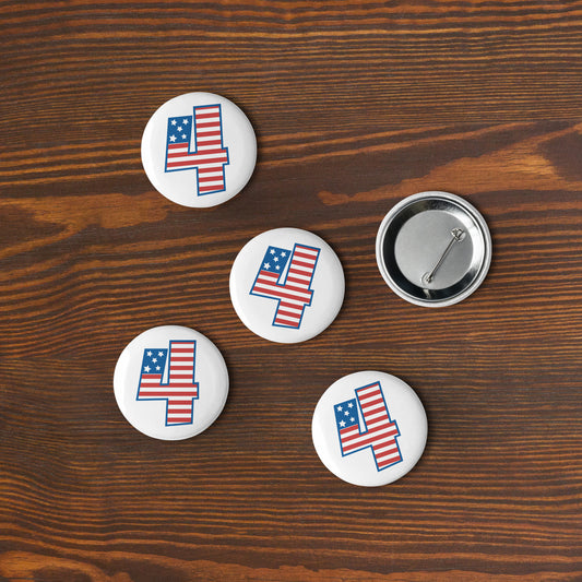 Patriotic Buttons 5pk