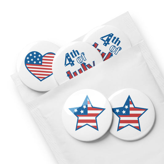 Patriotic Buttons 5pk