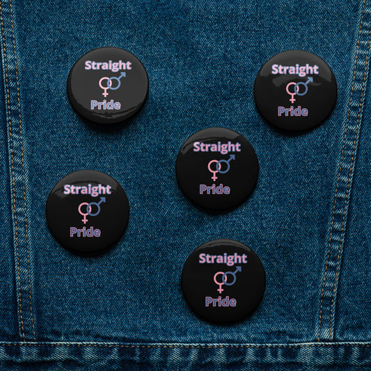 Straight Pride Buttons 5pk