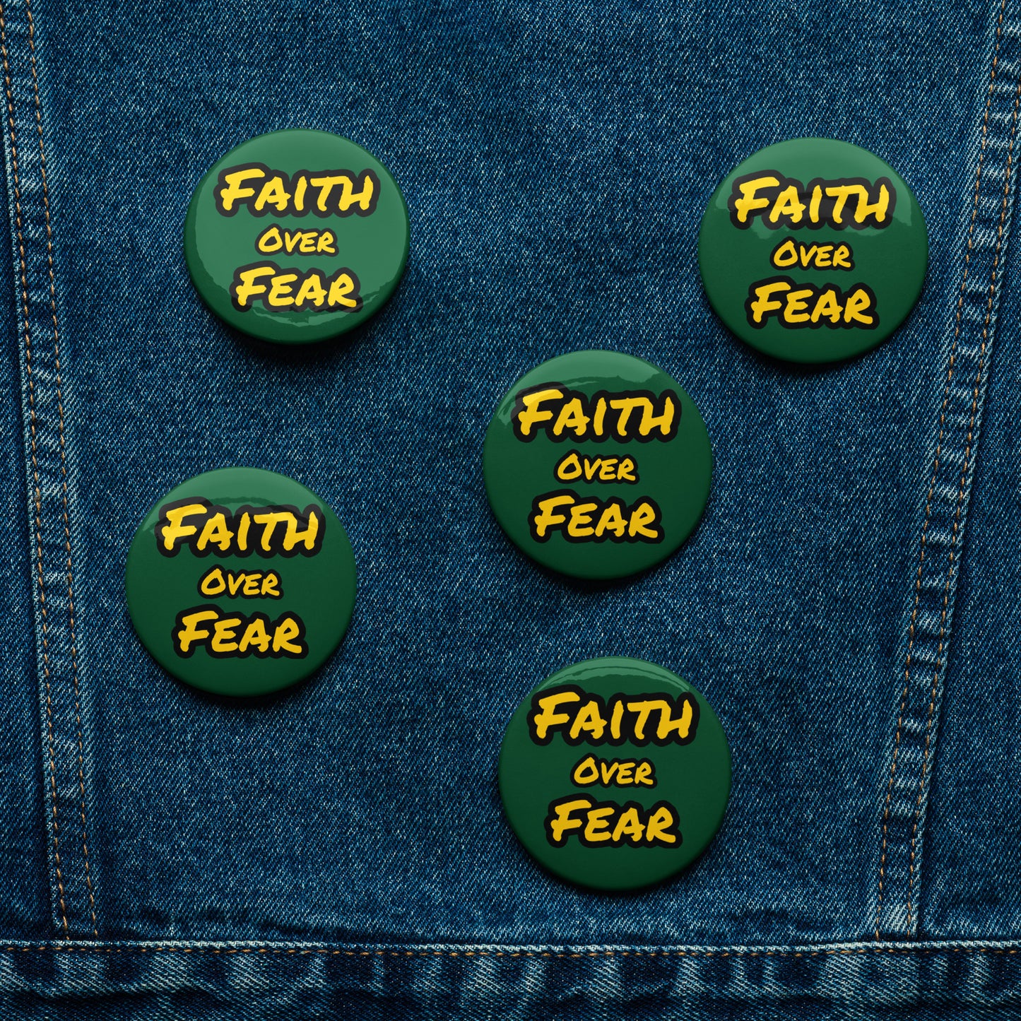 Faith Buttons 5pk