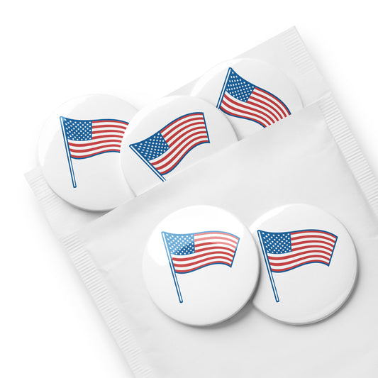 Patriotic Buttons 5pk