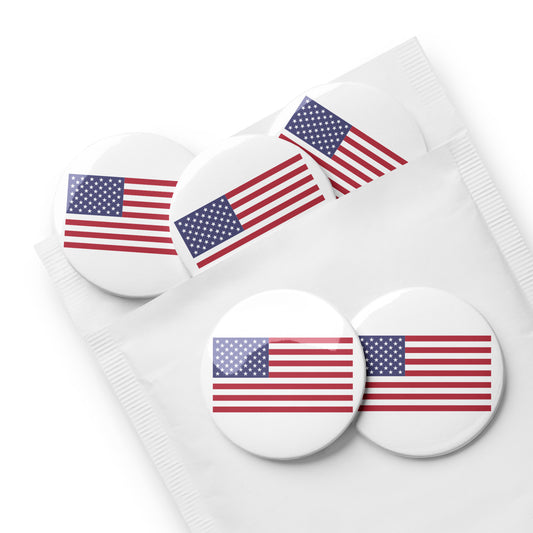 Patriotic Buttons 5pk