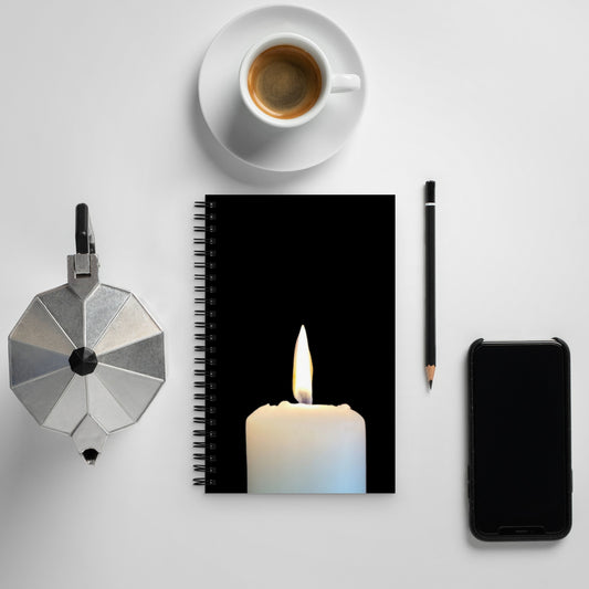 Candle Spiral Notebook