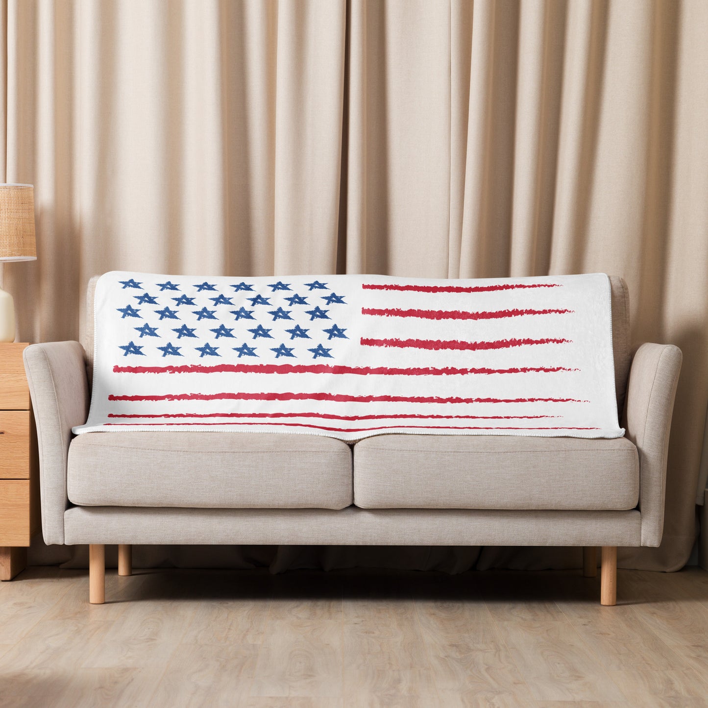 Patriotic Sherpa Blanket