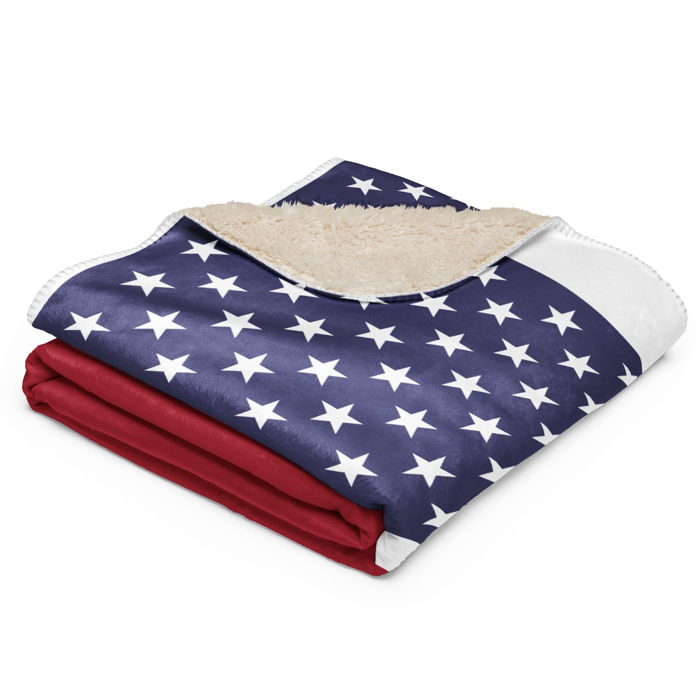 Patriotic Sherpa blanket
