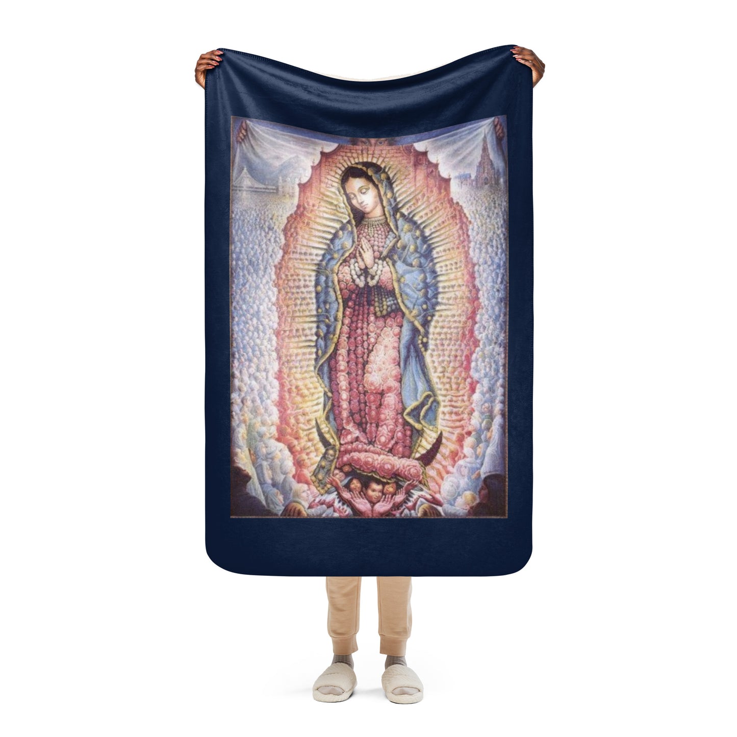 Our Lady of Guadalupe Sherpa blanket