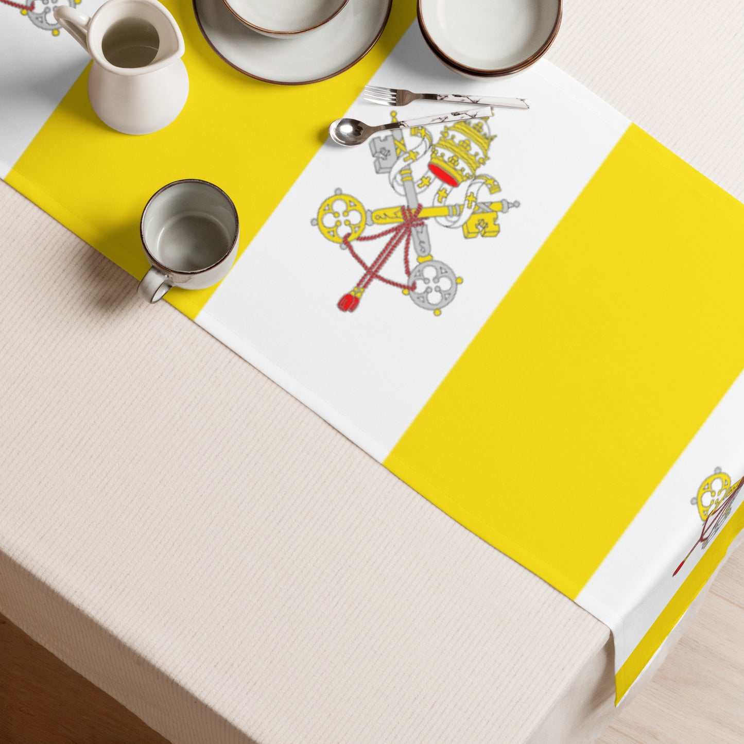 Catholic Flag Table Runner