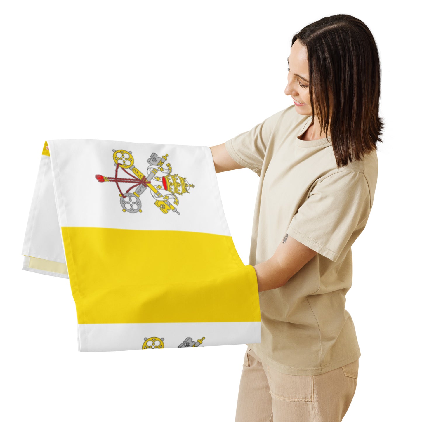 Catholic Flag Table Runner