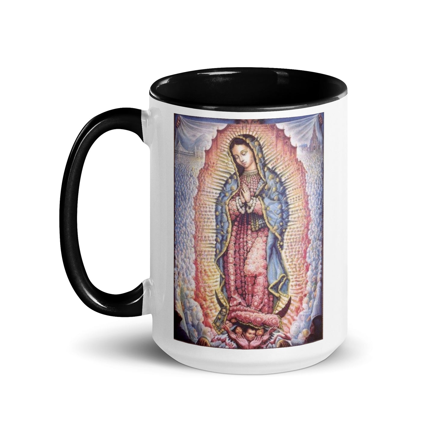 Our Lady of Guadalupe Mug with Color Inside