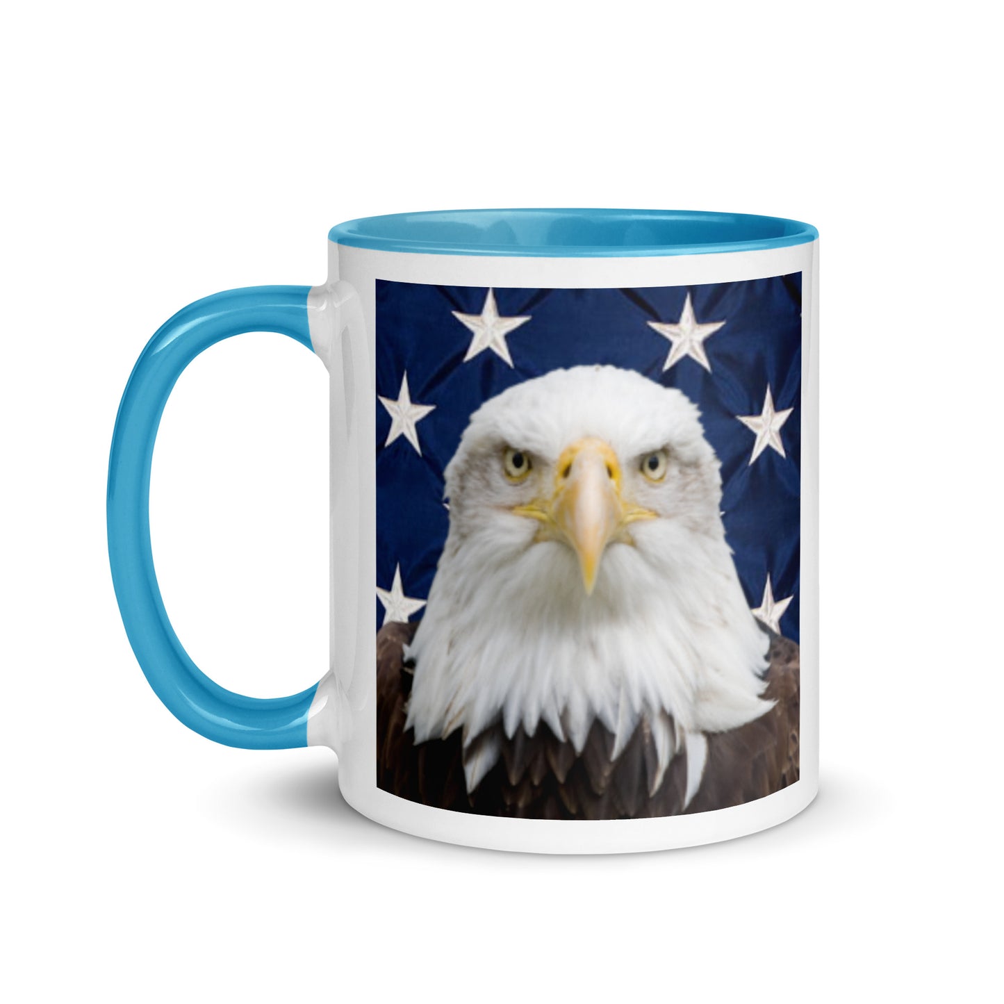 Patriotic Eagle Mug with Color Inside