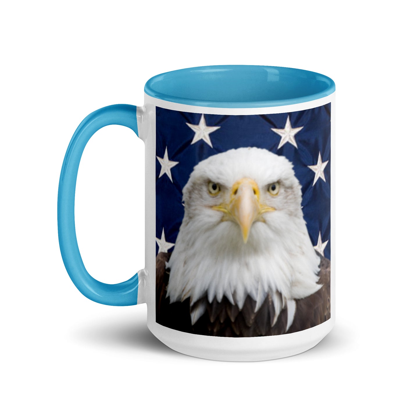 Patriotic Eagle Mug with Color Inside