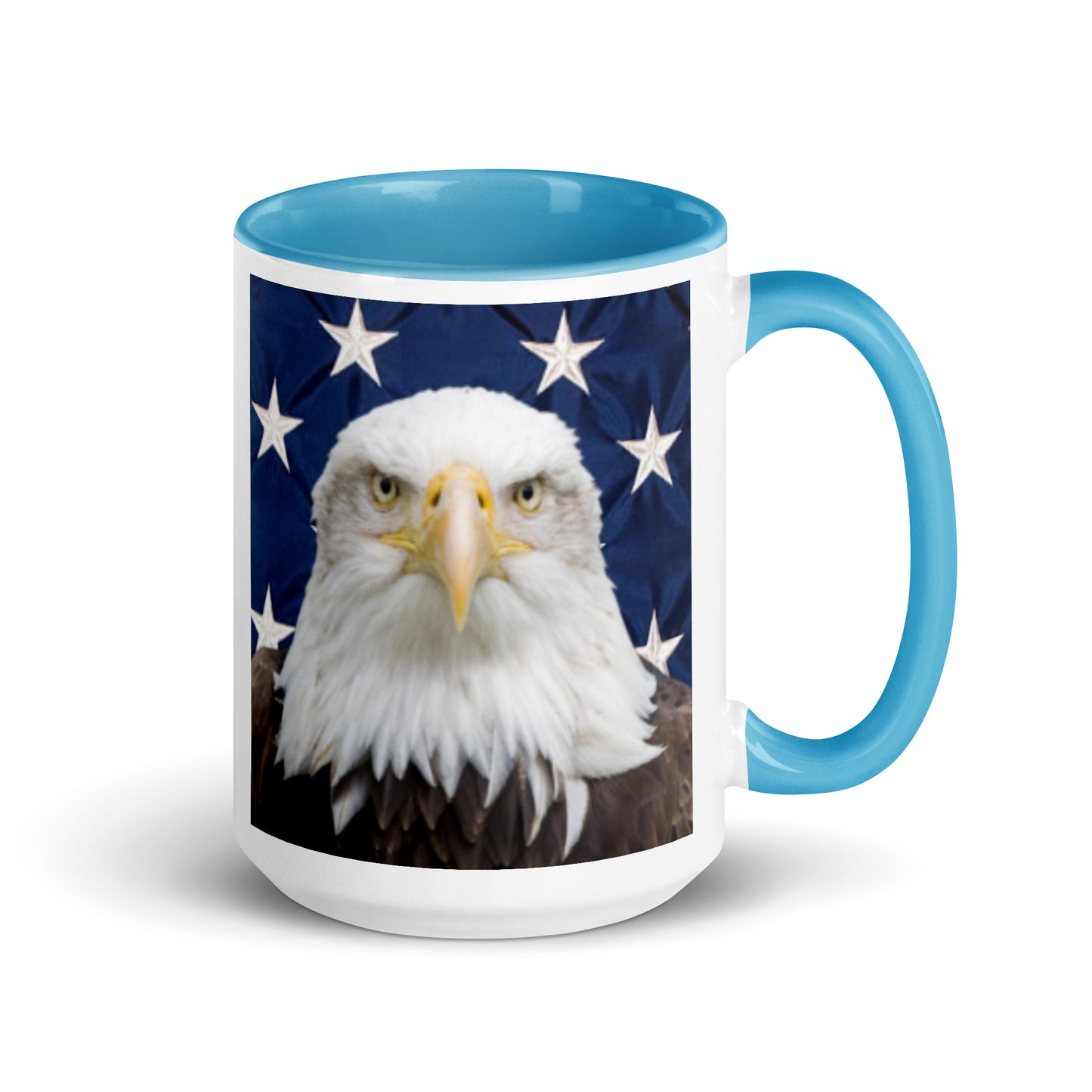 Patriotic Eagle Mug with Color Inside