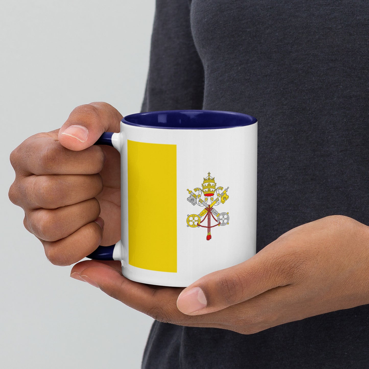Catholic Flag Mug with Color Inside