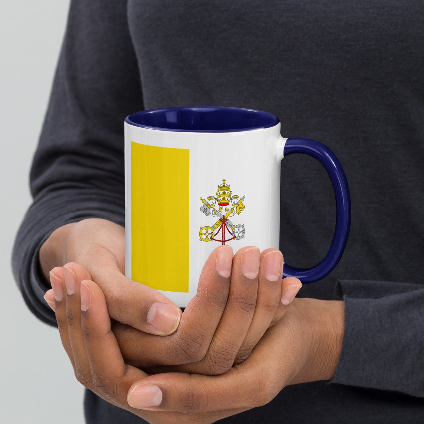 Catholic Flag Mug with Color Inside