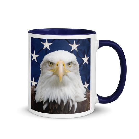 Patriotic Eagle Mug with Color Inside