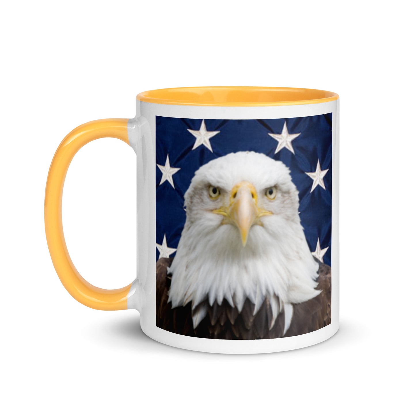 Patriotic Eagle Mug with Color Inside