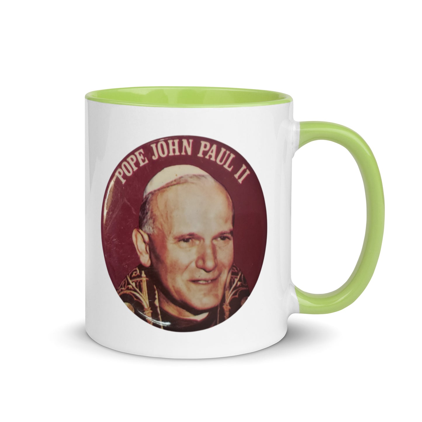 Pope St. John Paul II Mug with Color Inside