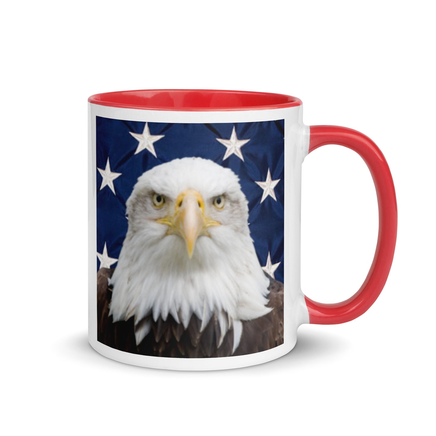 Patriotic Eagle Mug with Color Inside