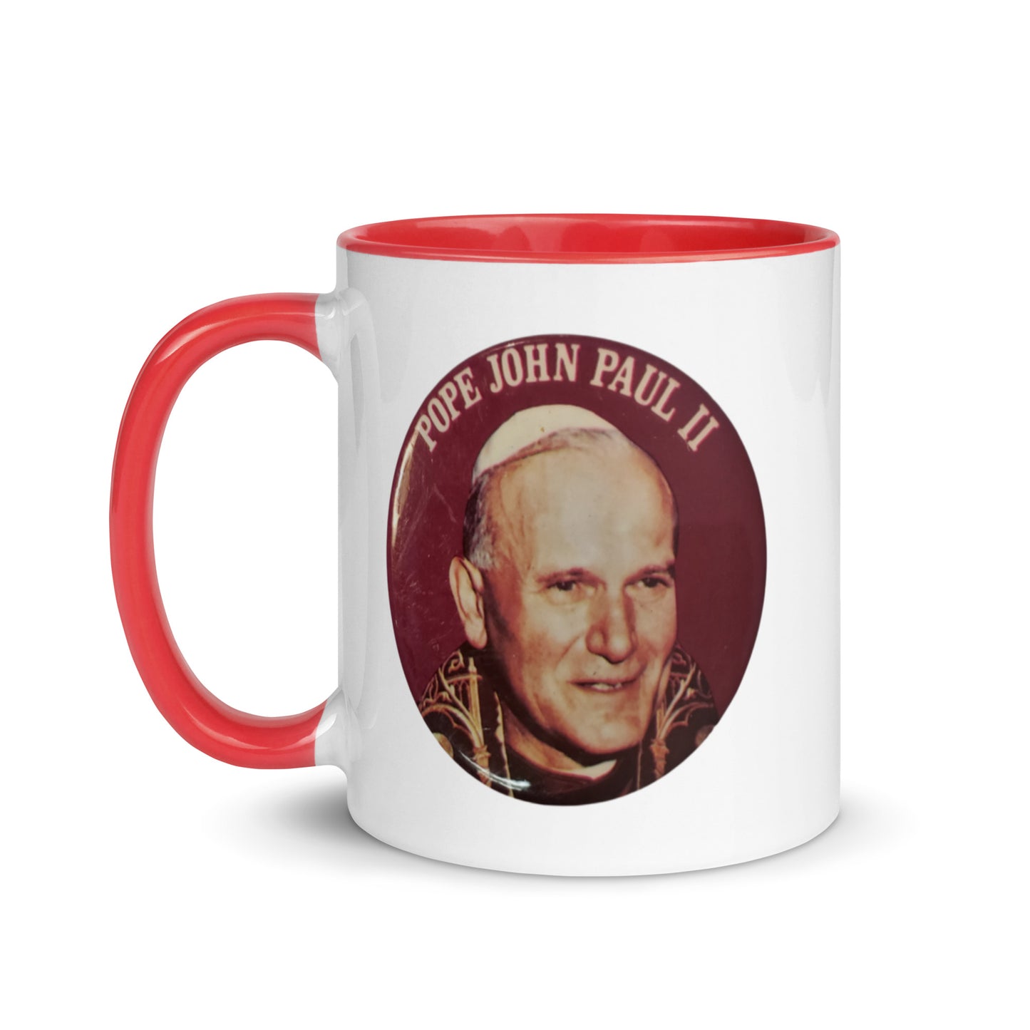 Pope St. John Paul II Mug with Color Inside