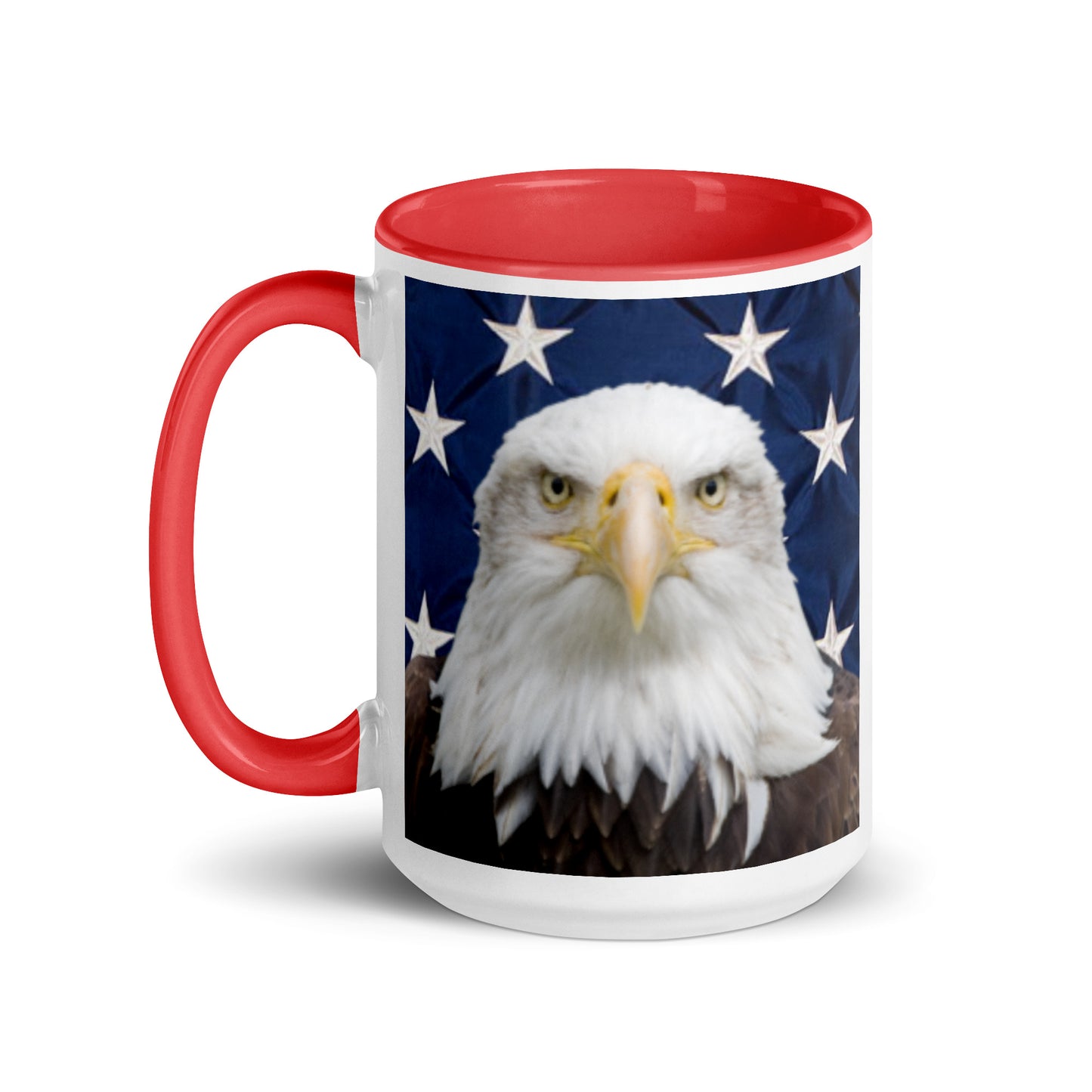 Patriotic Eagle Mug with Color Inside