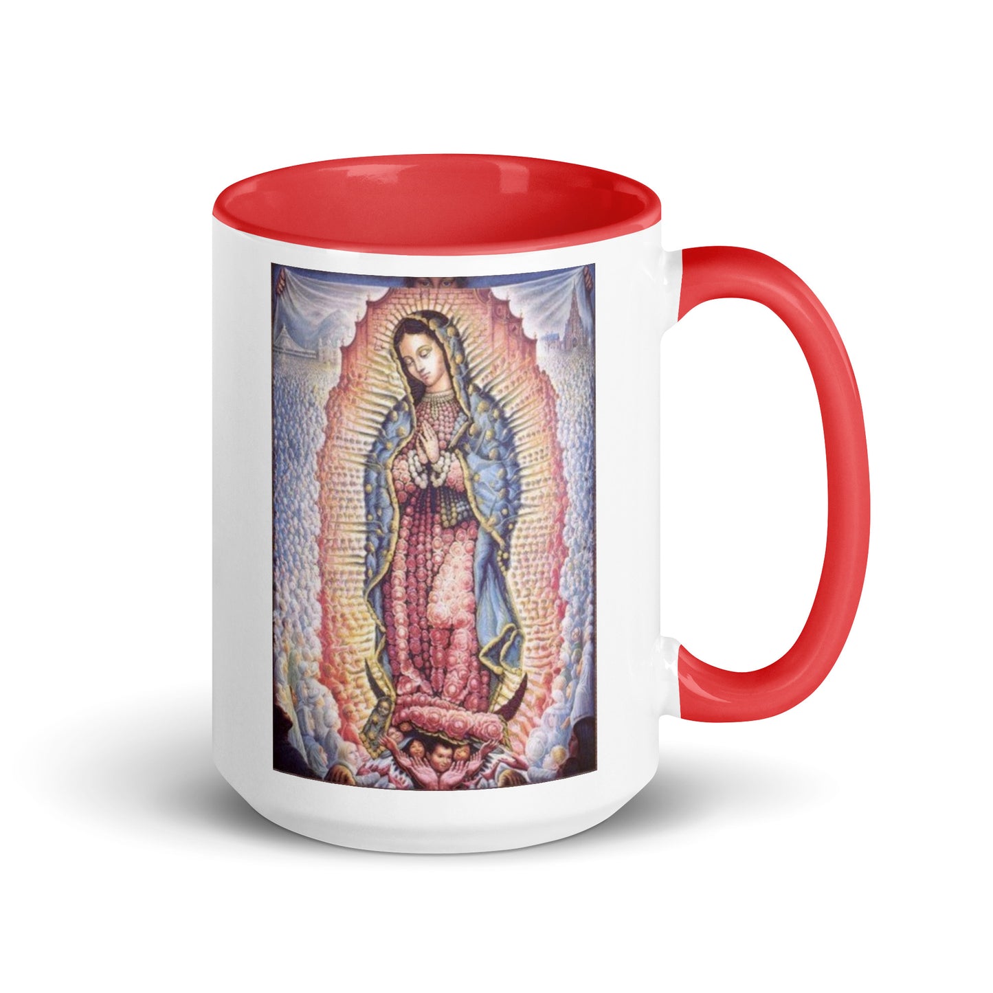 Our Lady of Guadalupe Mug with Color Inside