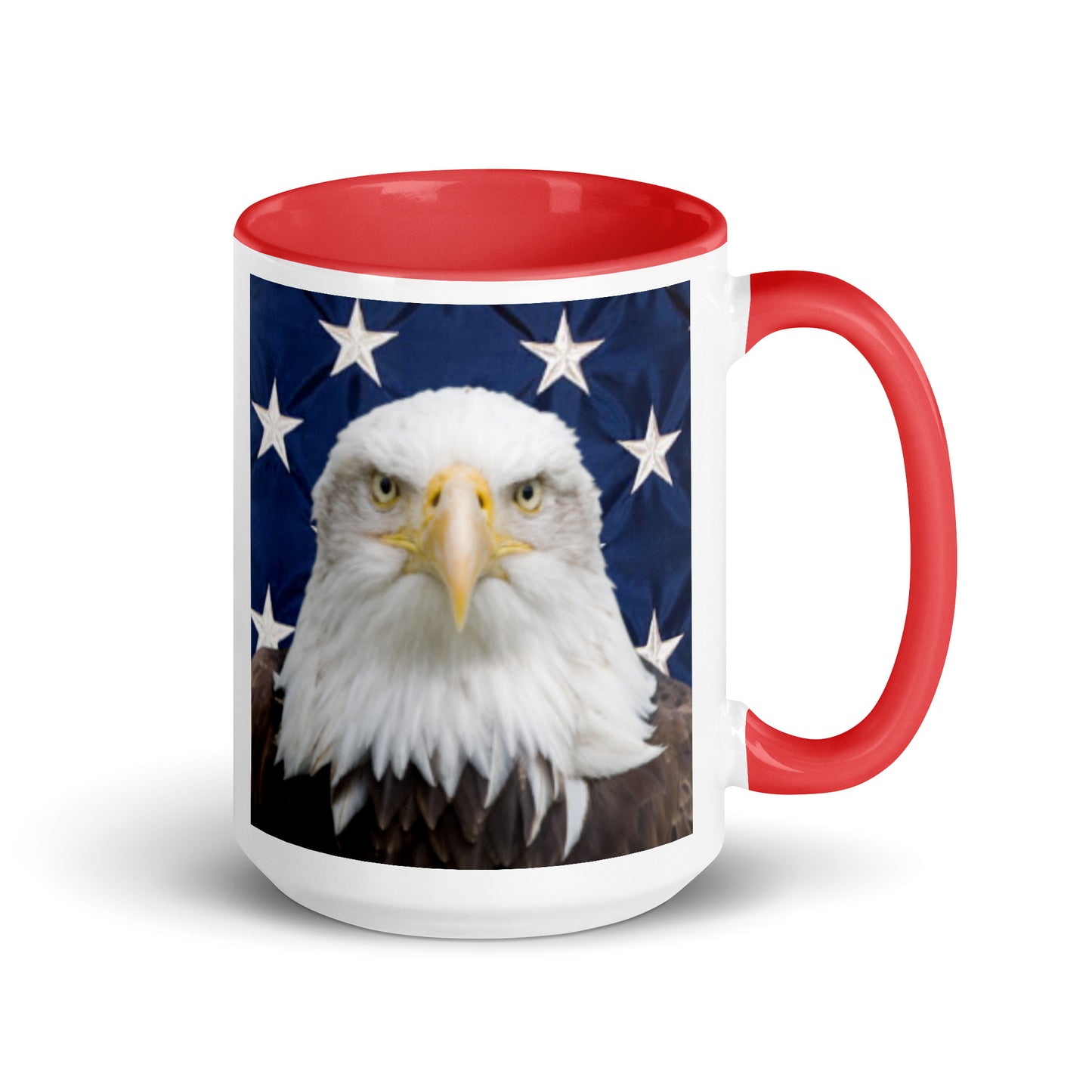 Patriotic Eagle Mug with Color Inside