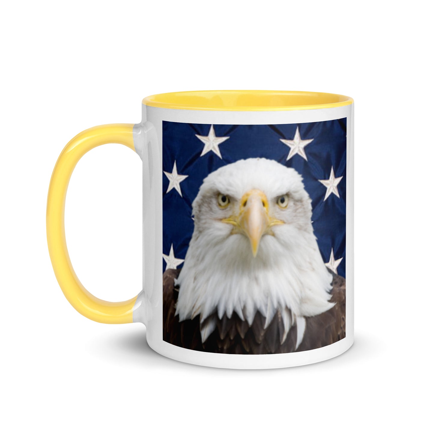 Patriotic Eagle Mug with Color Inside