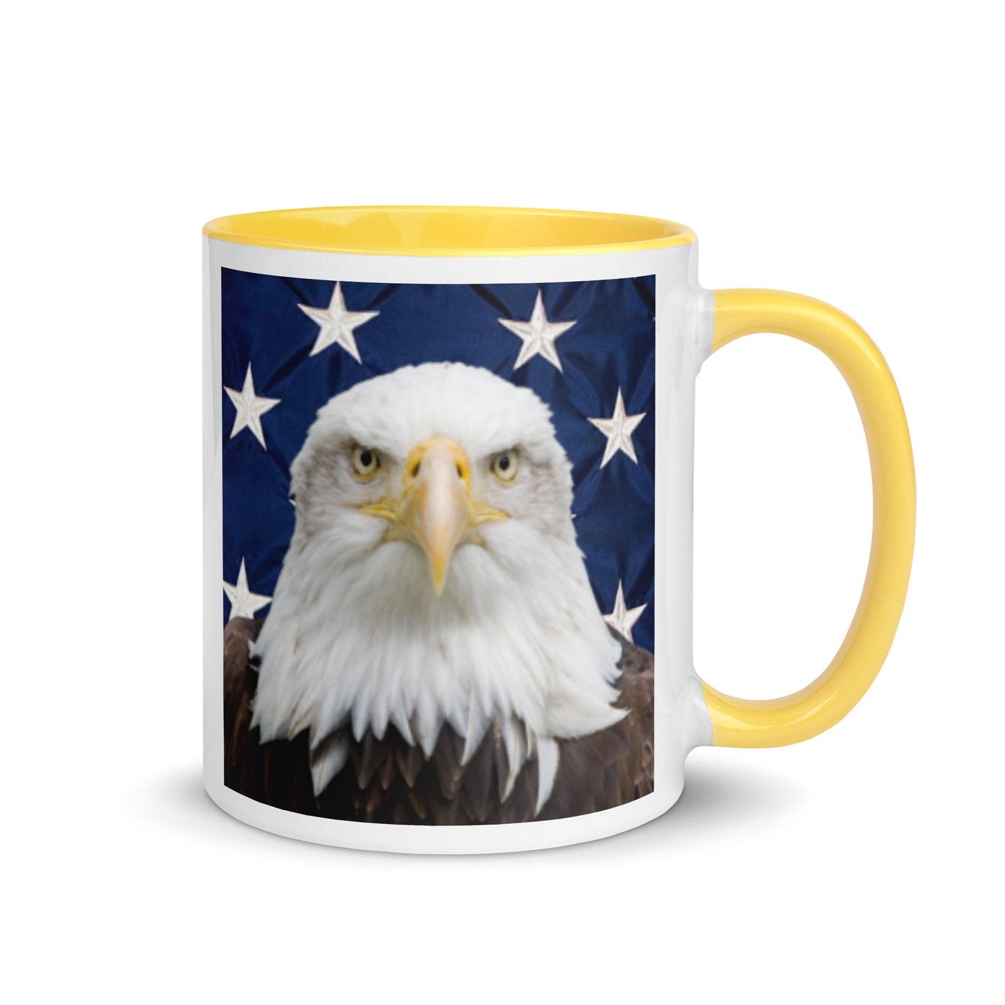 Patriotic Eagle Mug with Color Inside