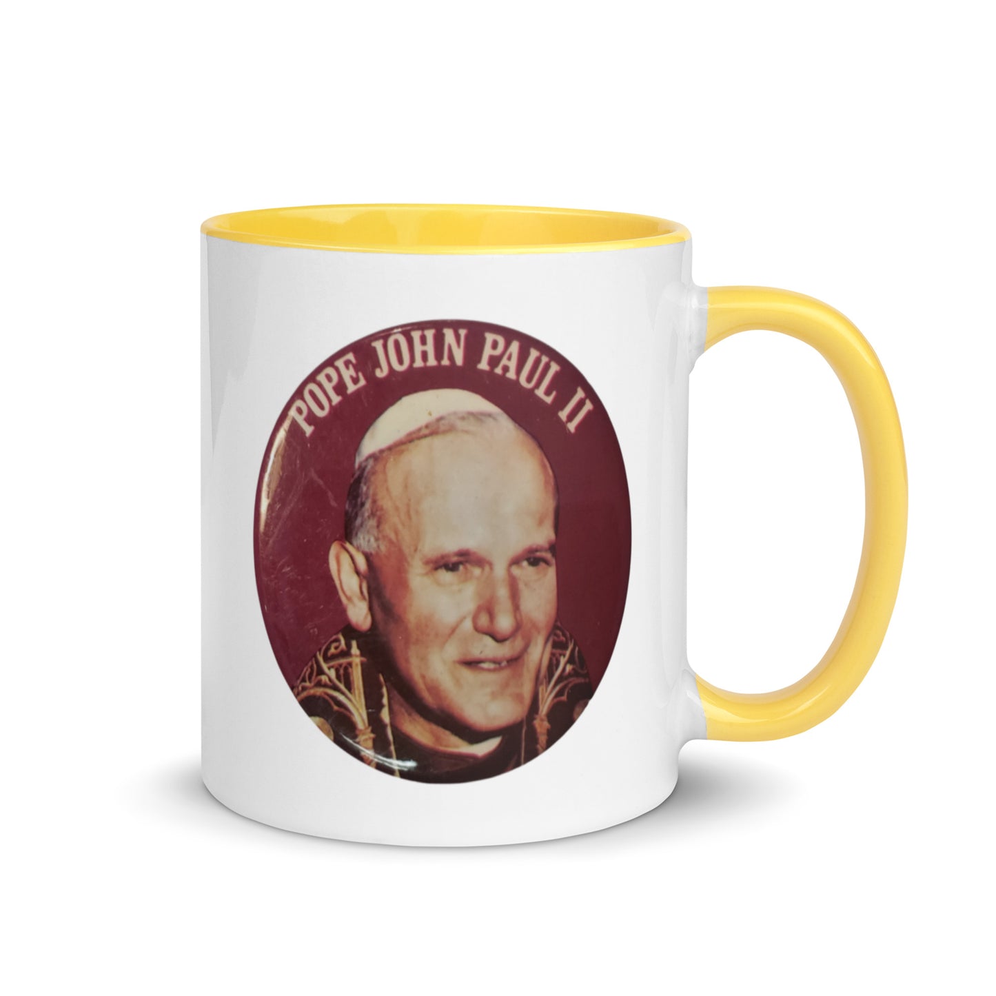 Pope St. John Paul II Mug with Color Inside