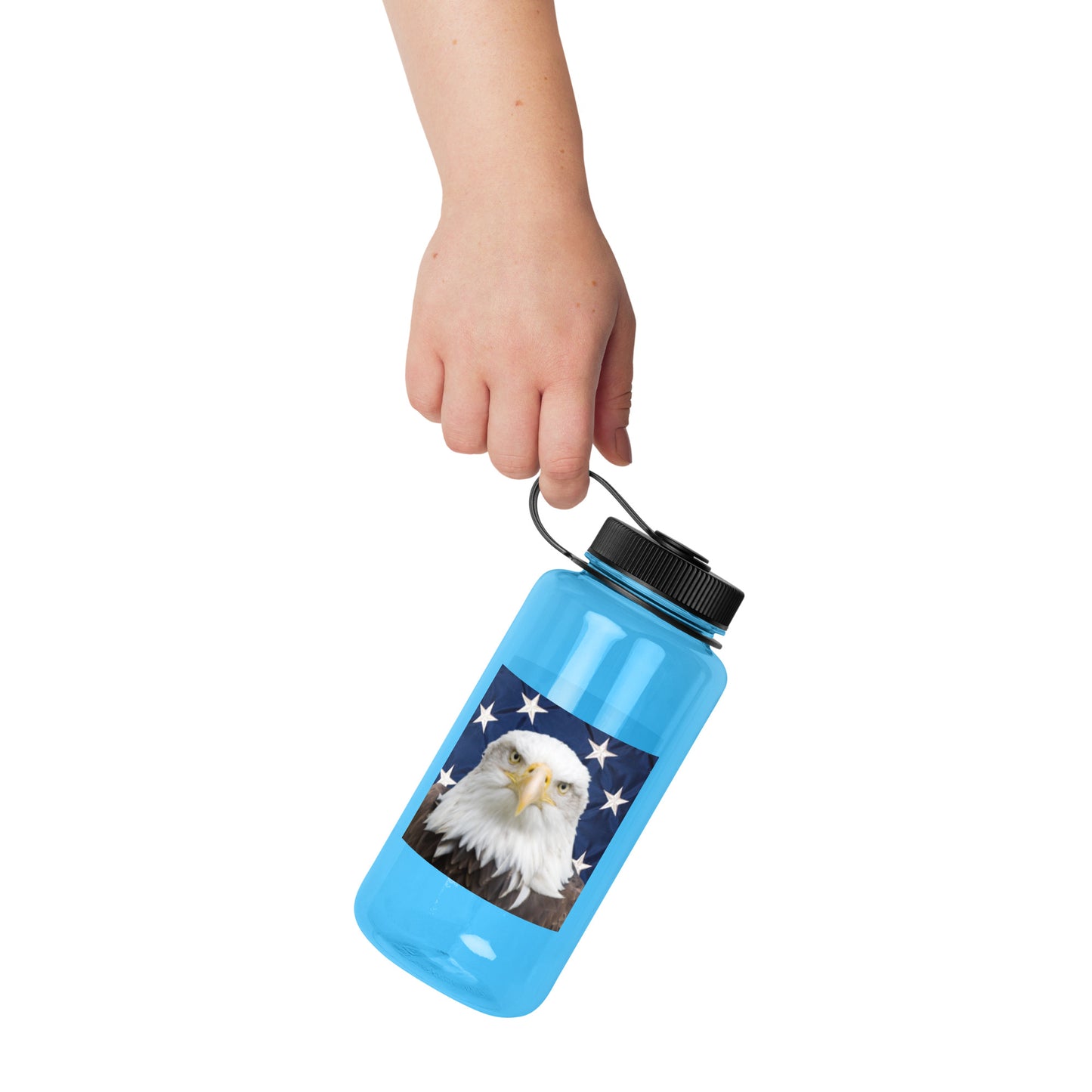 Patriotic Plastic Water Bottle 32oz