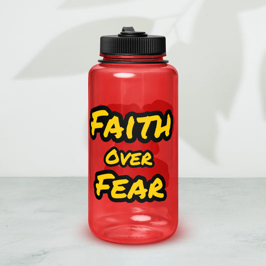 Plastic Faith Water Bottle 32oz