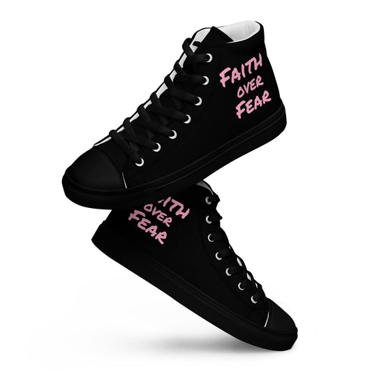 Women’s High Top Canvas Faith Shoes - **