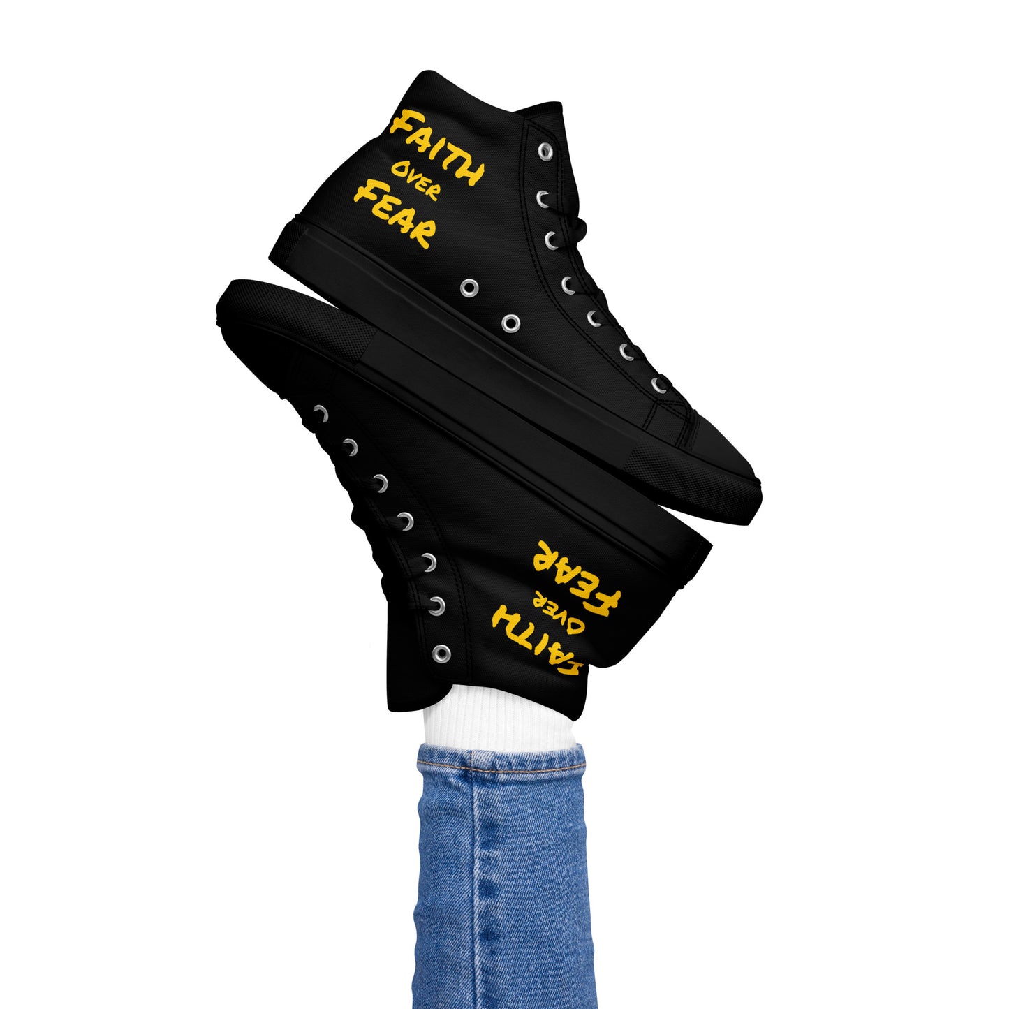 Women’s High Top Canvas Faith Shoes